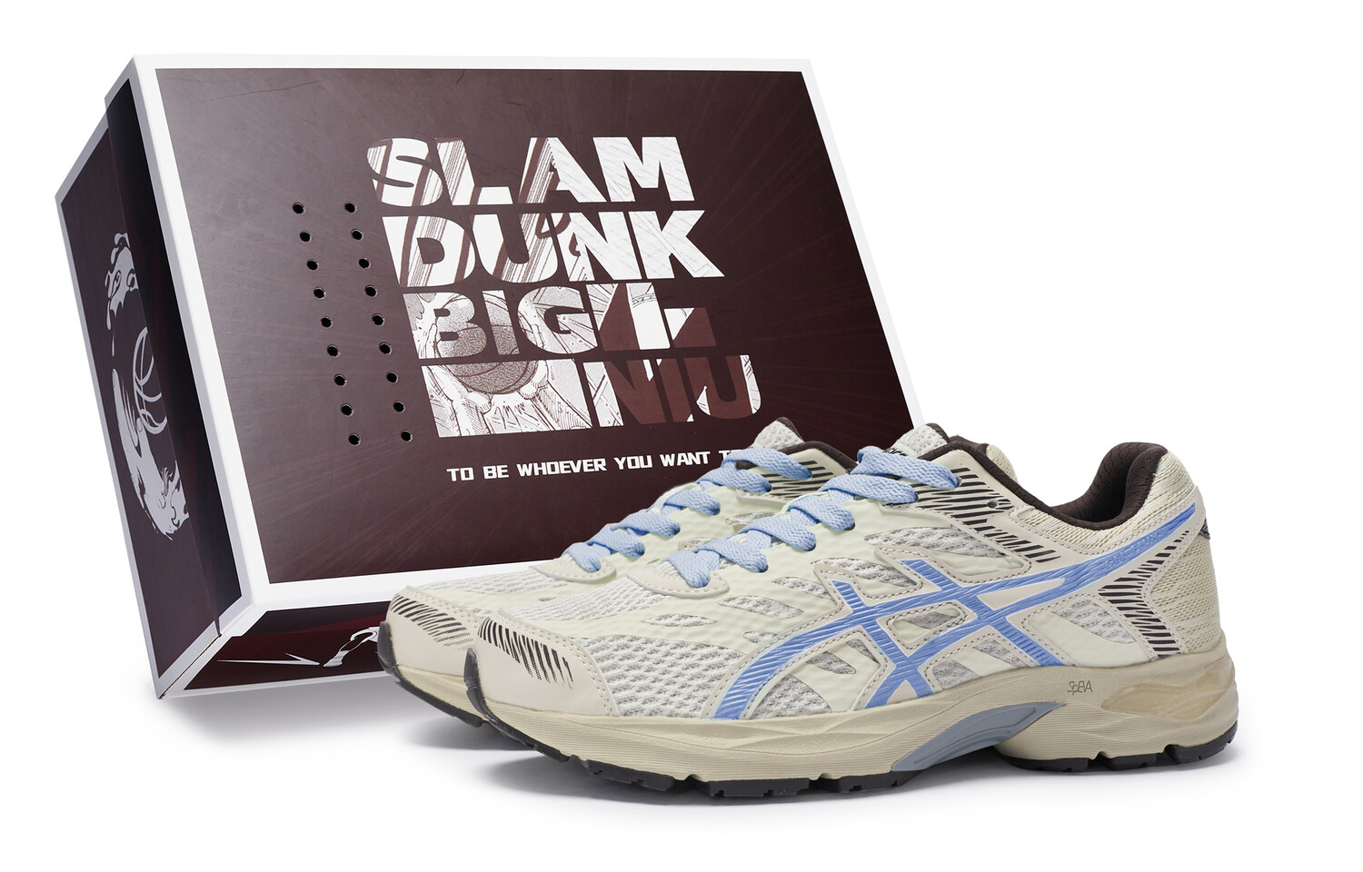 

Кроссовки для бега Gel-Flux 4 женские с низким верхом бежевые/голубые Asics