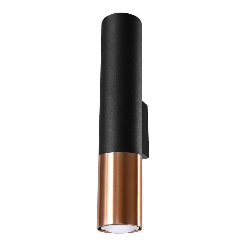 

Настенный светильник LOOPEZ черный/медь 2xGU10 40Вт сталь 29х8х6см Sollux Lighting