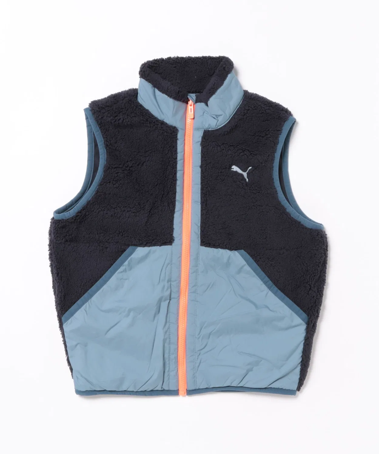 Жилет шерпа PUMA Hybrid Sherpa Vest, детский, тёмно-синий