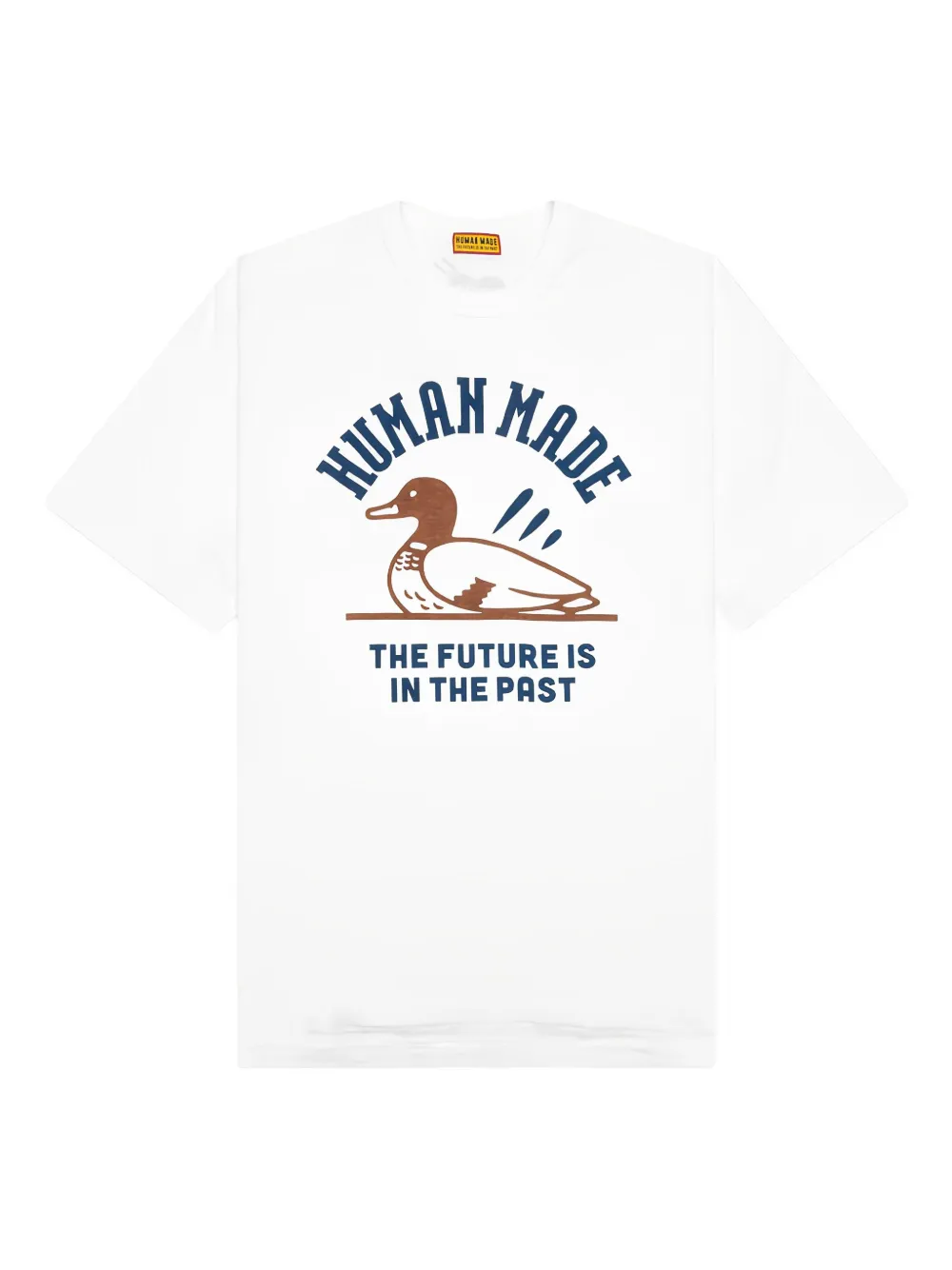

Футболка с принтом утки Human Made, белый