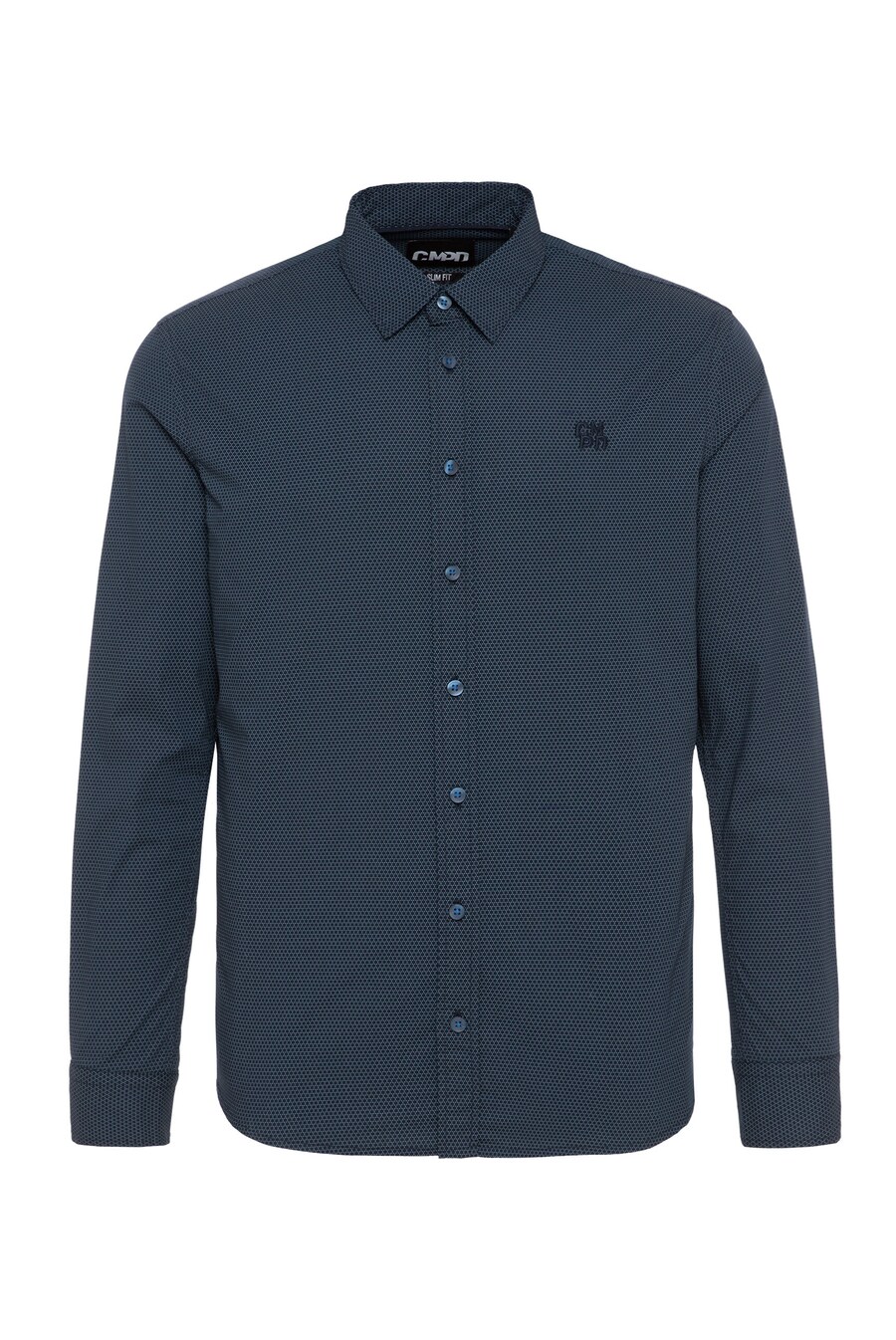 

Рубашка на пуговицах классического кроя CMPD, синий
