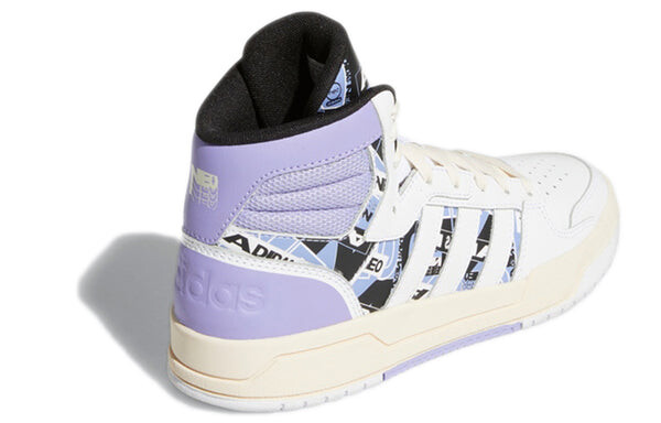 Кроссовки (WMNS) adidas neo Entrap Mid Sneakers White/Purple, белый — фото 4
