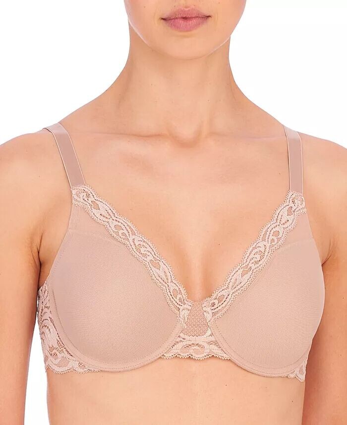 

Женский бюстгальтер Feathers Full Figure Contour на косточках 741299 Natori, коричневый