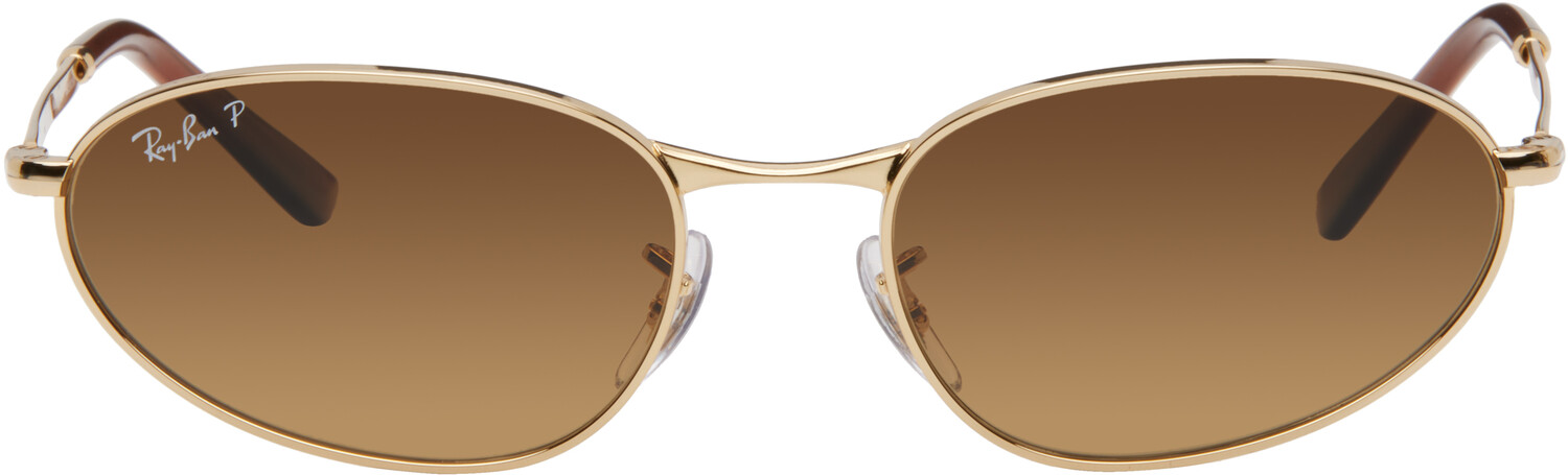 

Золотые солнцезащитные очки RB3734 Ray-Ban, Polished arista gold
