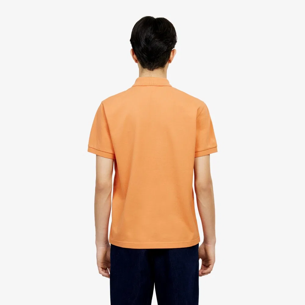 Футболка-поло Lacoste French Regular Fit мужская, базовая, оранжевый — фото 3