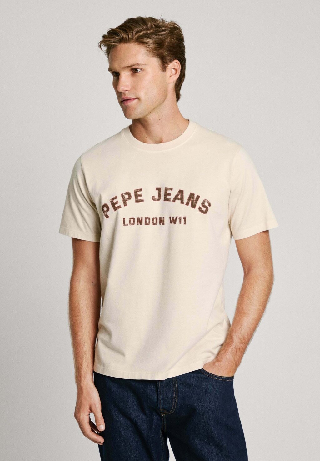 

Футболка с принтом ALDRIDGE Pepe Jeans, белый