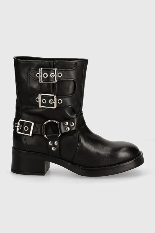 Женские ботильоны Steve Madden из натуральной кожи, черный — фото 2