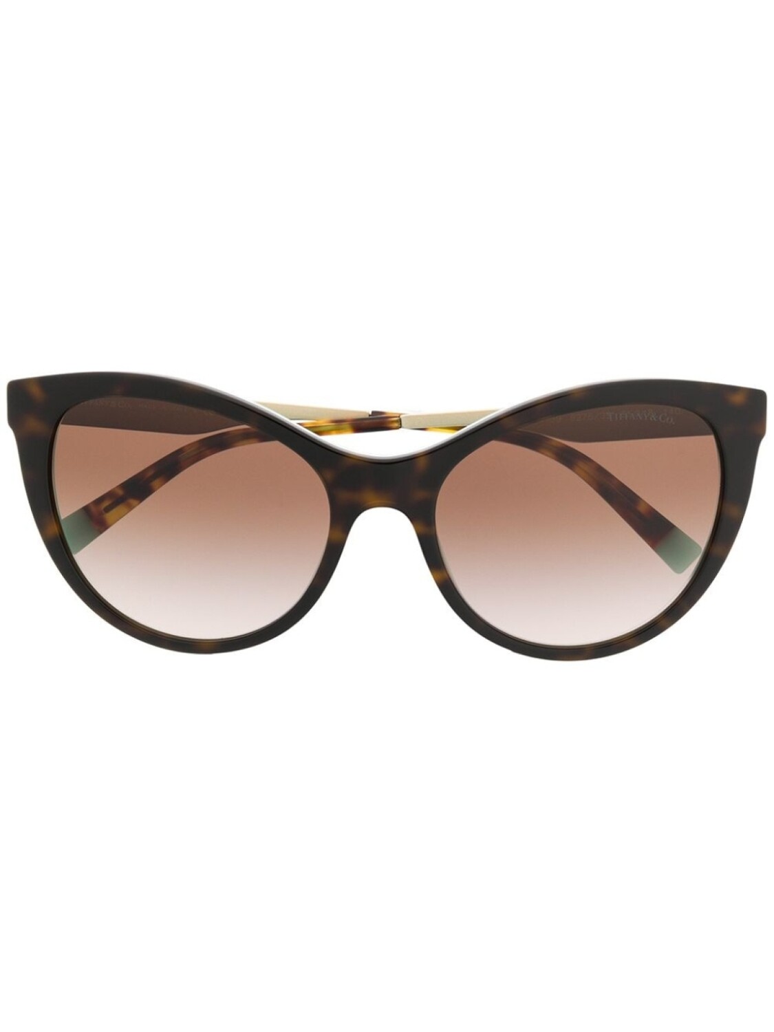 

Tiffany & Co Eyewear солнцезащитные очки в оправе 'кошачий глаз', коричневый