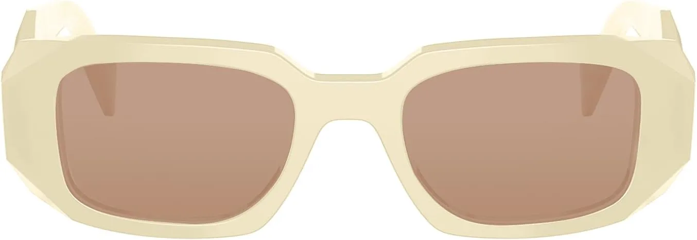 

BUTABY Модные прямоугольные солнцезащитные очки для женщин и мужчин, ретро-солнцезащитные очки в винтажном стиле, квадратная оправа, Off White Frame Brownlens