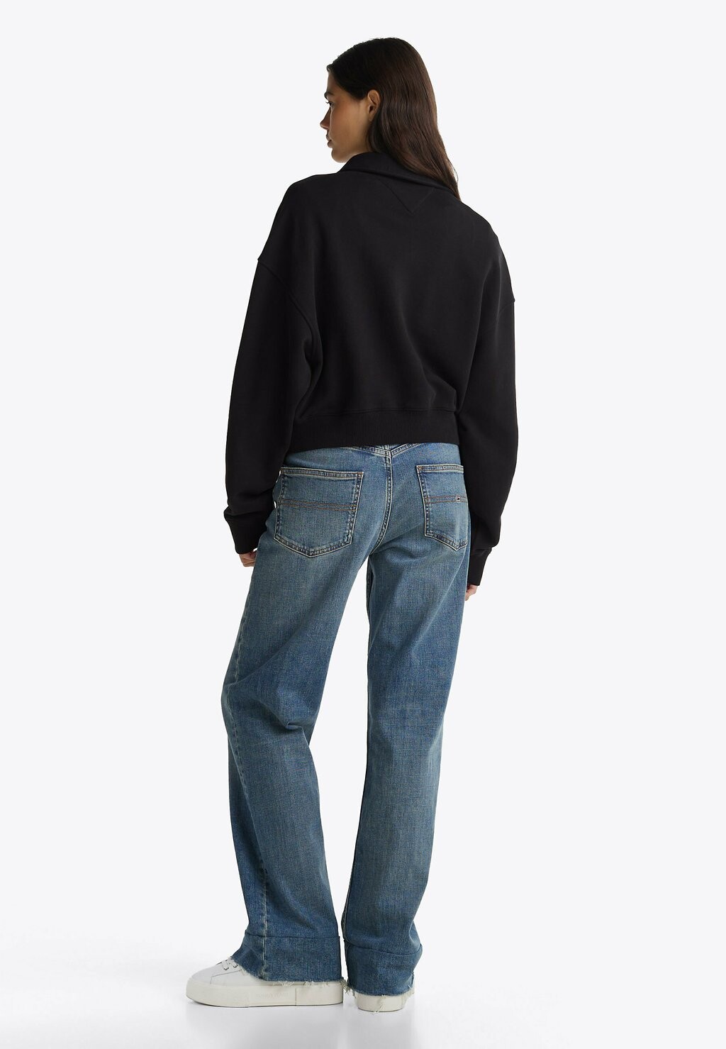 

Рубашка поло BOXY FIT Tommy Jeans, черный