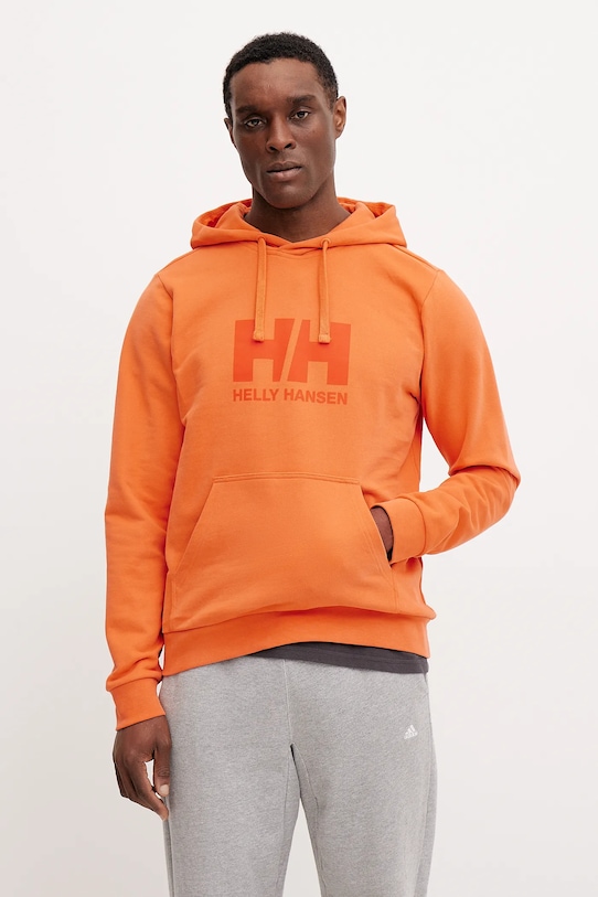 

Хлопковая толстовка HH LOGO Helly Hansen, оранжевый