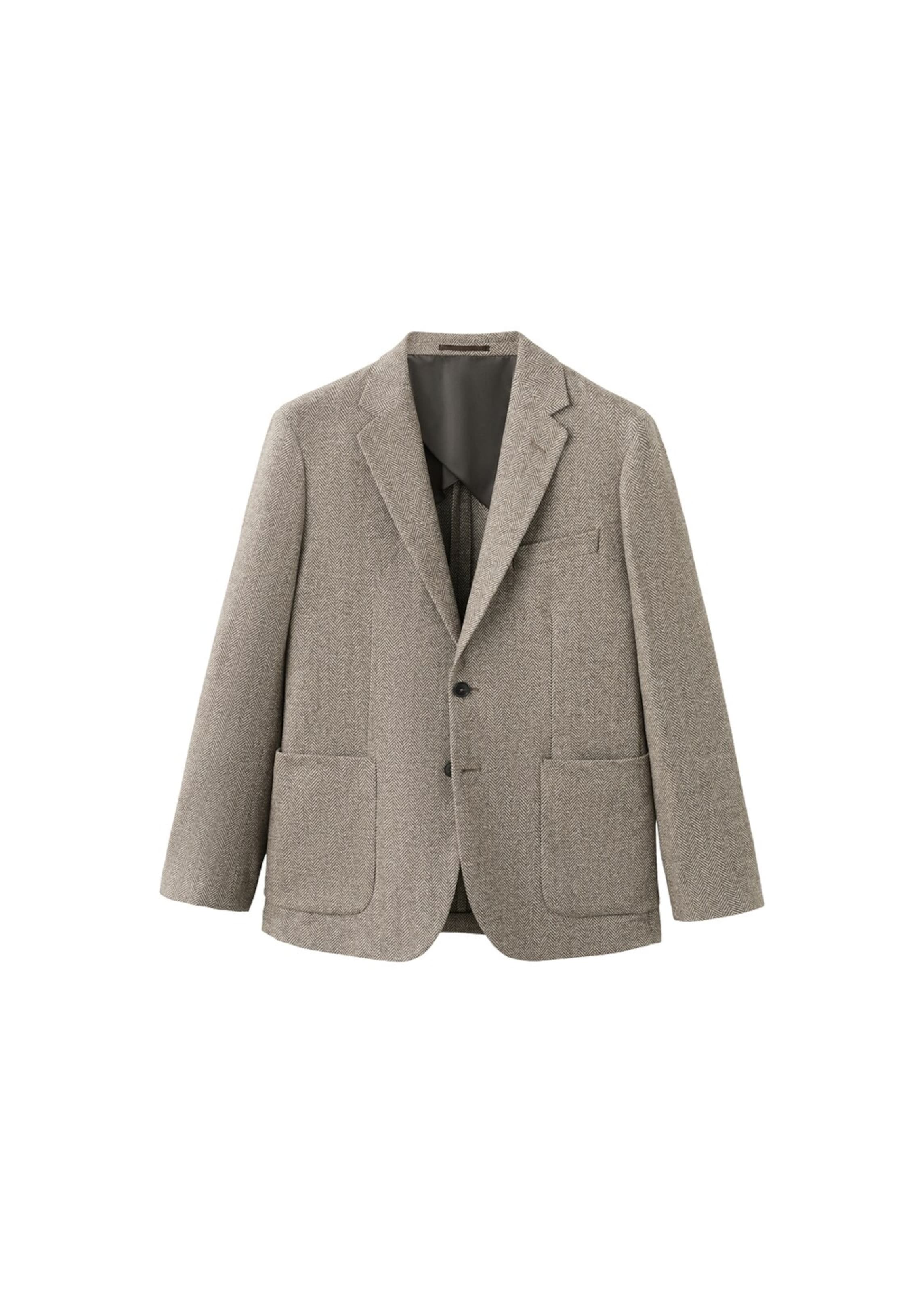 

MANGO MAN Куртка-пиджак Slim fit 'Molina' в цвете коричневый, светло-коричневый