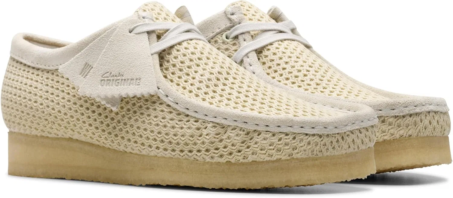 Оксфорды Clarks, цвет Off White Mesh