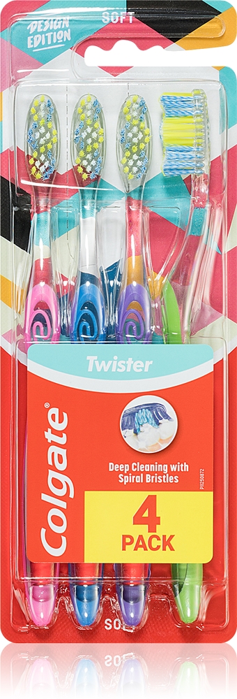 

Зубная щетка Twister Design Edition Colgate, 4 шт