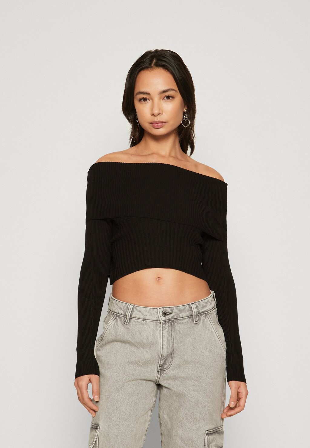 

Джемпер ONLBERTHA OFF SHOULDER ONLY Petite, черный
