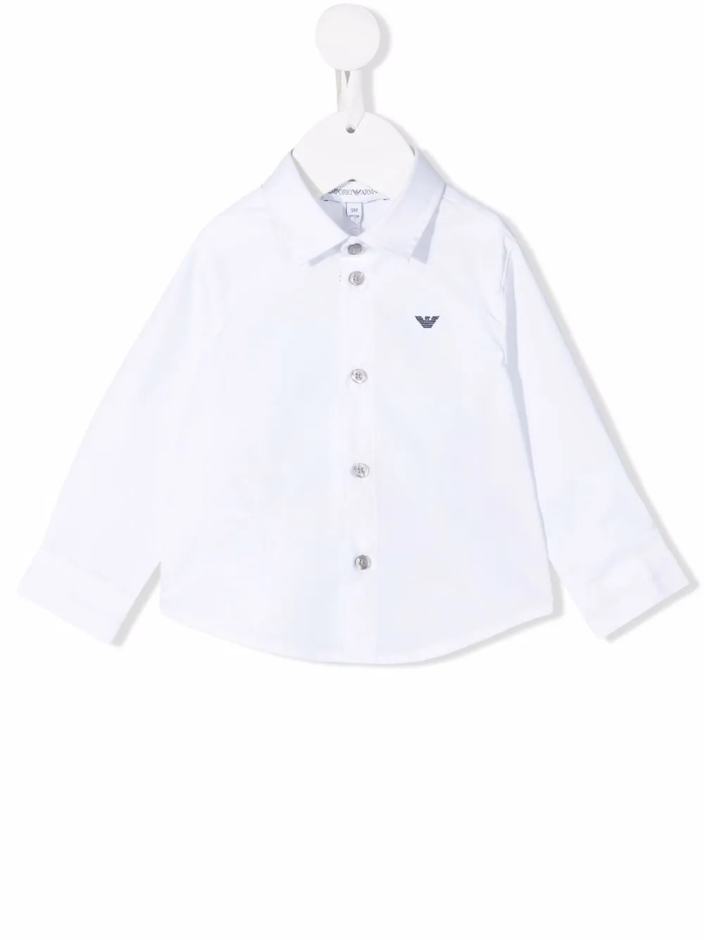 

Рубашка с логотипом Emporio Armani Kids, белый
