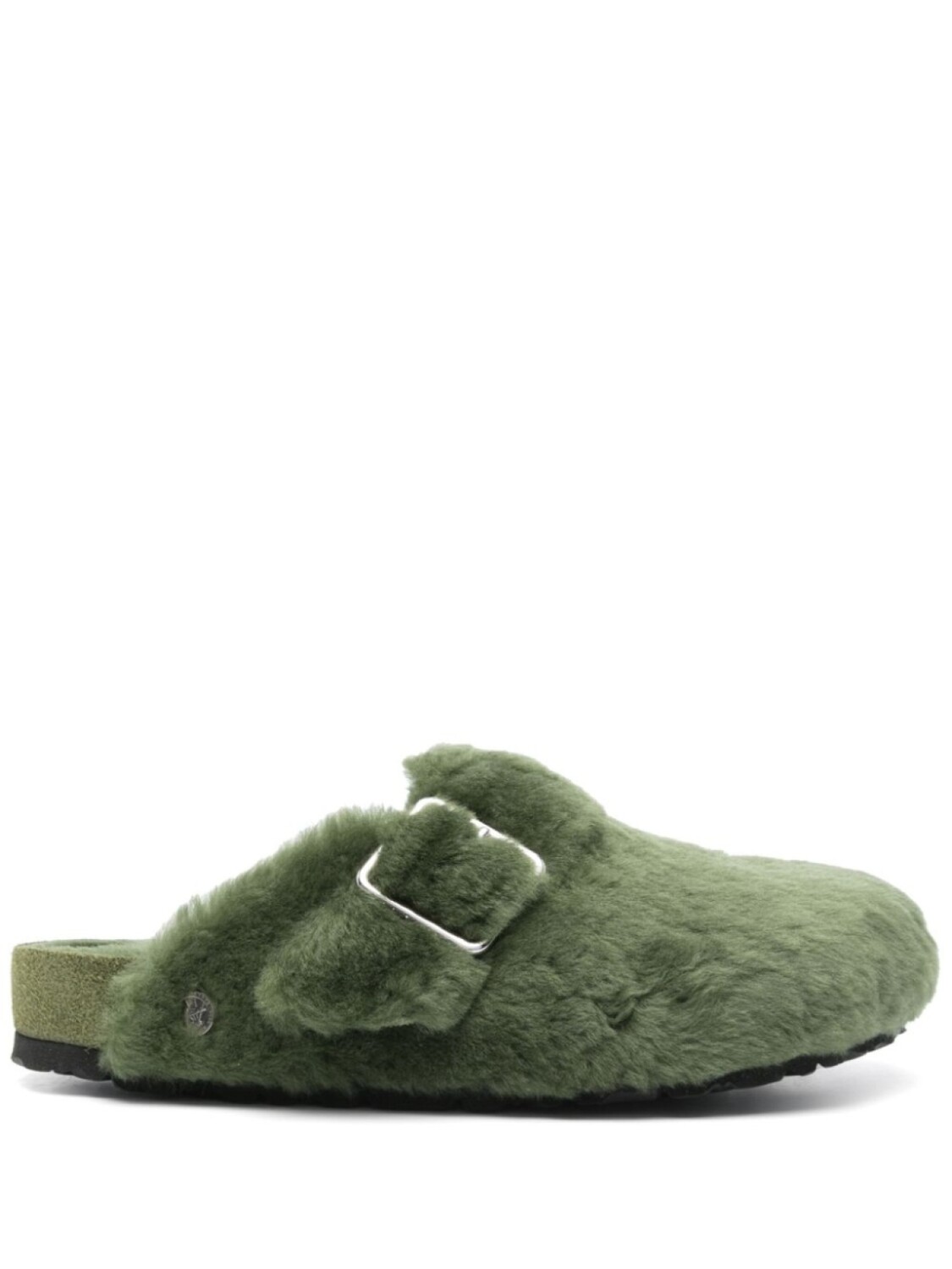 

Тапочки из овчины Boston 1774 Birkenstock, зеленый