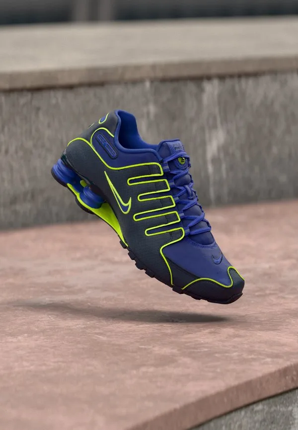 Кроссовки shox nz se tech Nike Sportswear, Lapis/Blue Void/Volt
