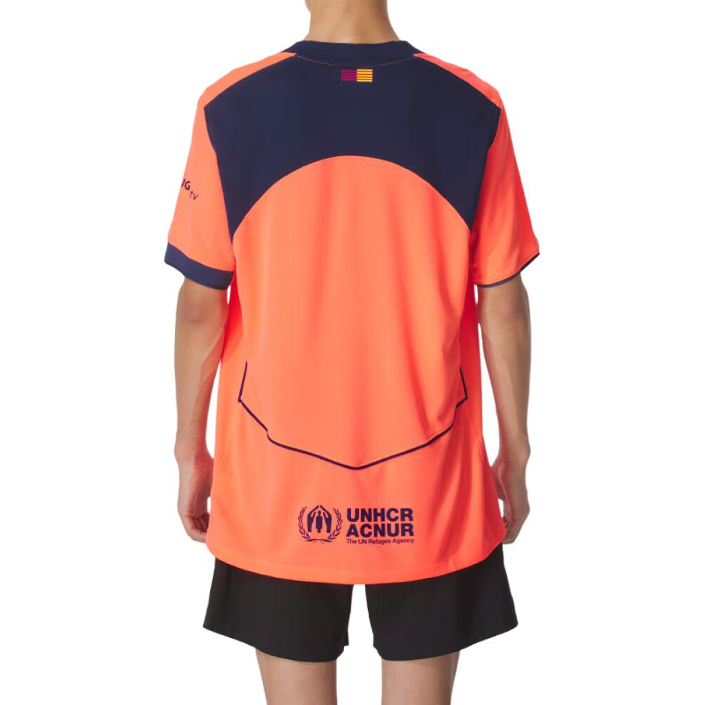 Футболка Barcelona 2025/26 Stadium Third мужская Dri FIT Total 90 реплика Nike, оранжевый — фото 3