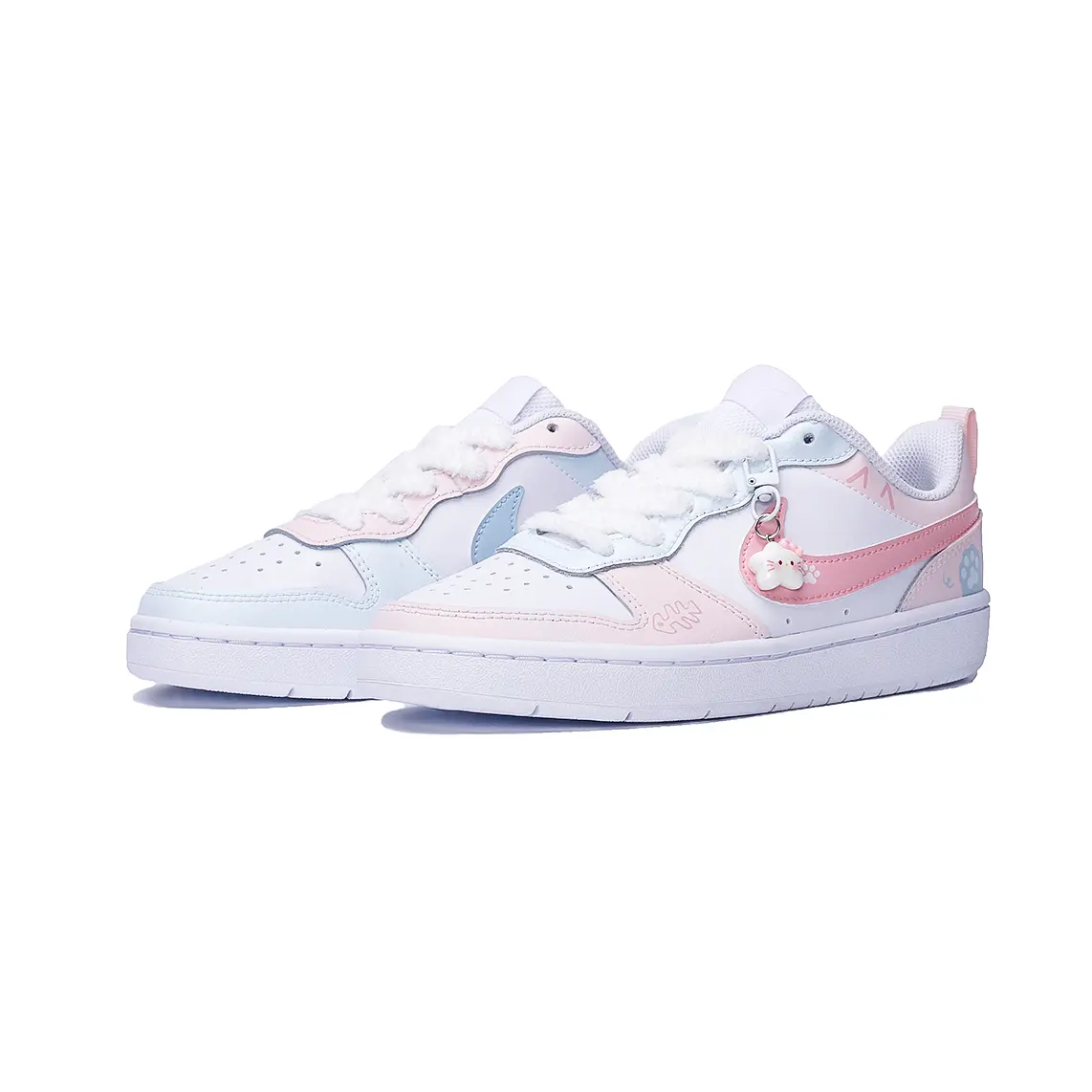 

Детские скейтерские кроссовки Court Borough для младших школьников Nike, Dog Paw Mismatched