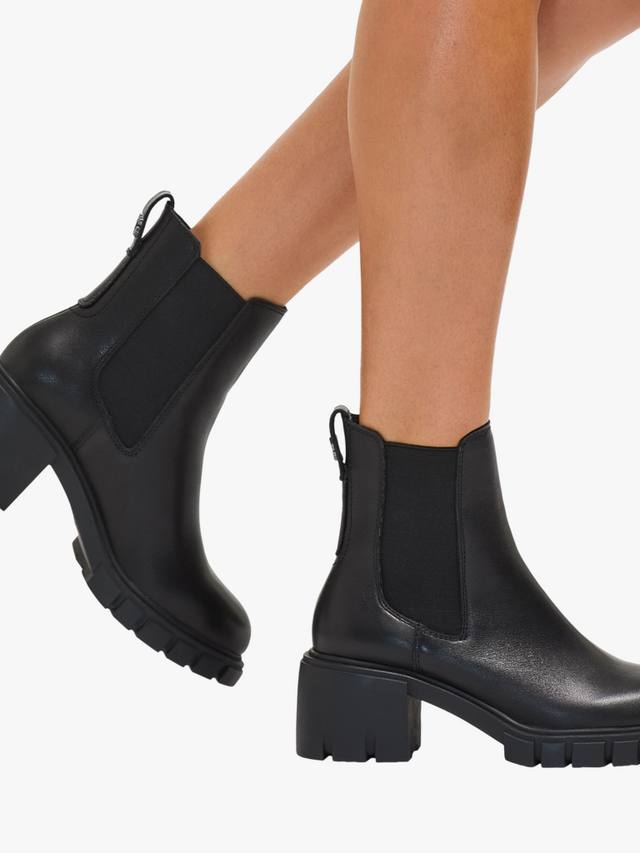Сапоги cherlsea на высоком каблуке из искусственной кожи ignite Carvela, черный — фото 2