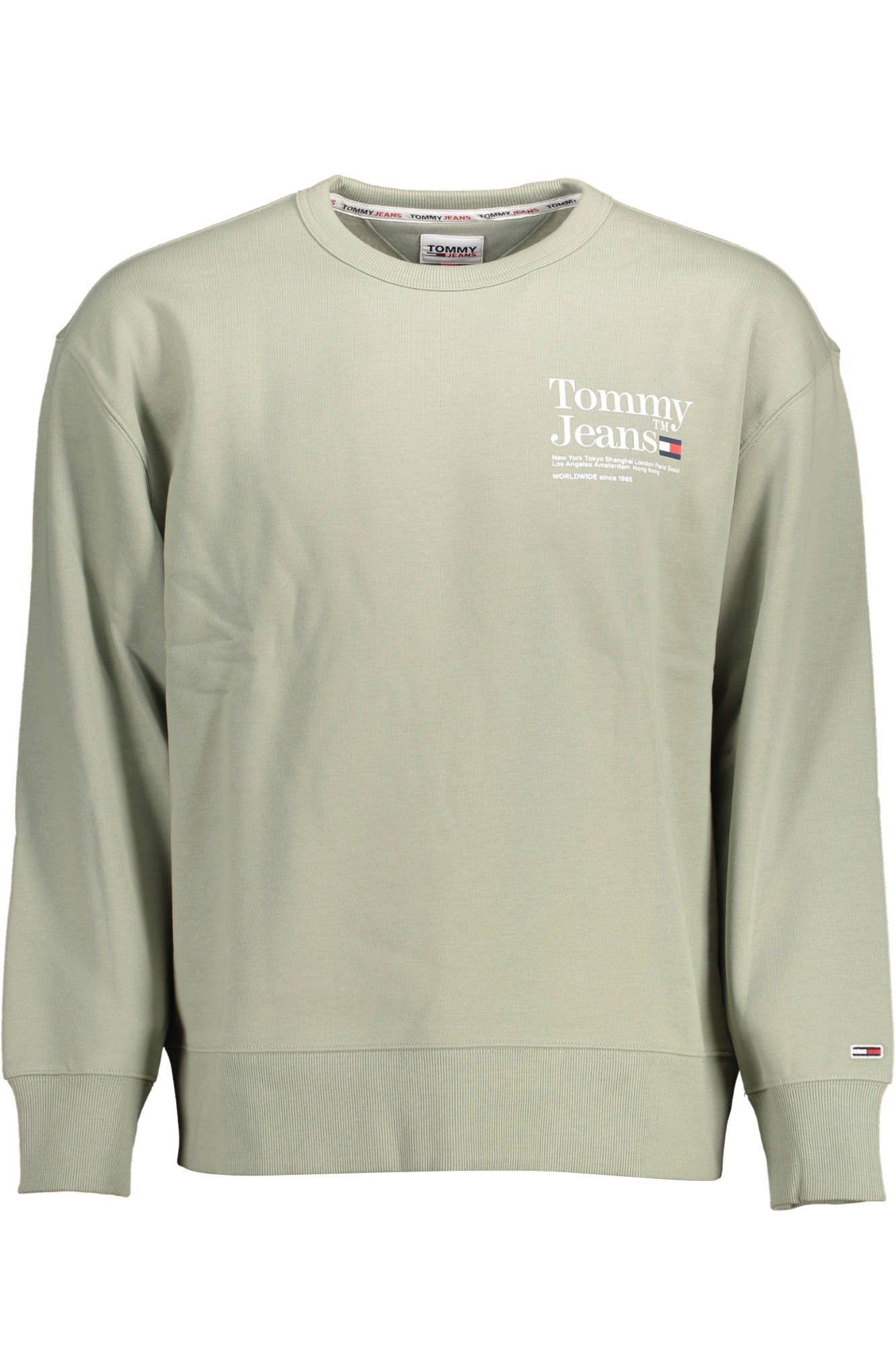 

Зеленый хлопковый мужской свитер Tommy Hilfiger