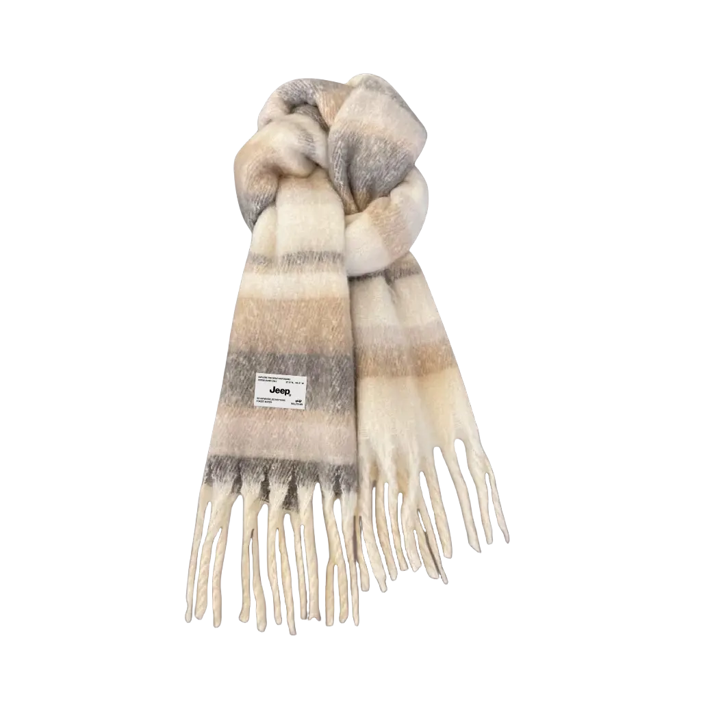 

Jeep Вязаный шарф унисекс, Light Khaki