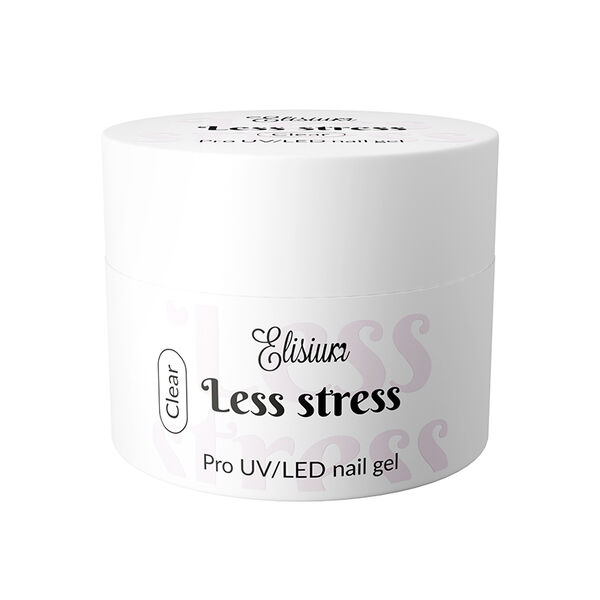 

Гель для наращивания ногтей прозрачный, 40 мл Elisium Less stress, цвет clear