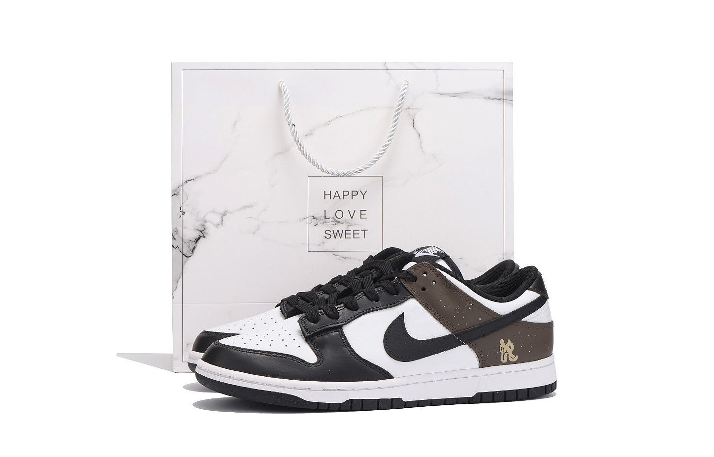 

Nike Кроссовки для скейтбординга Dunk Anti-Slip, износостойкие, низкие, мужские, черно-коричневые