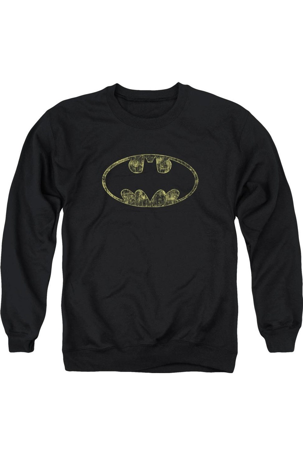 

Толстовка Batman Tattered Logo для взрослых с круглым вырезом Gildan