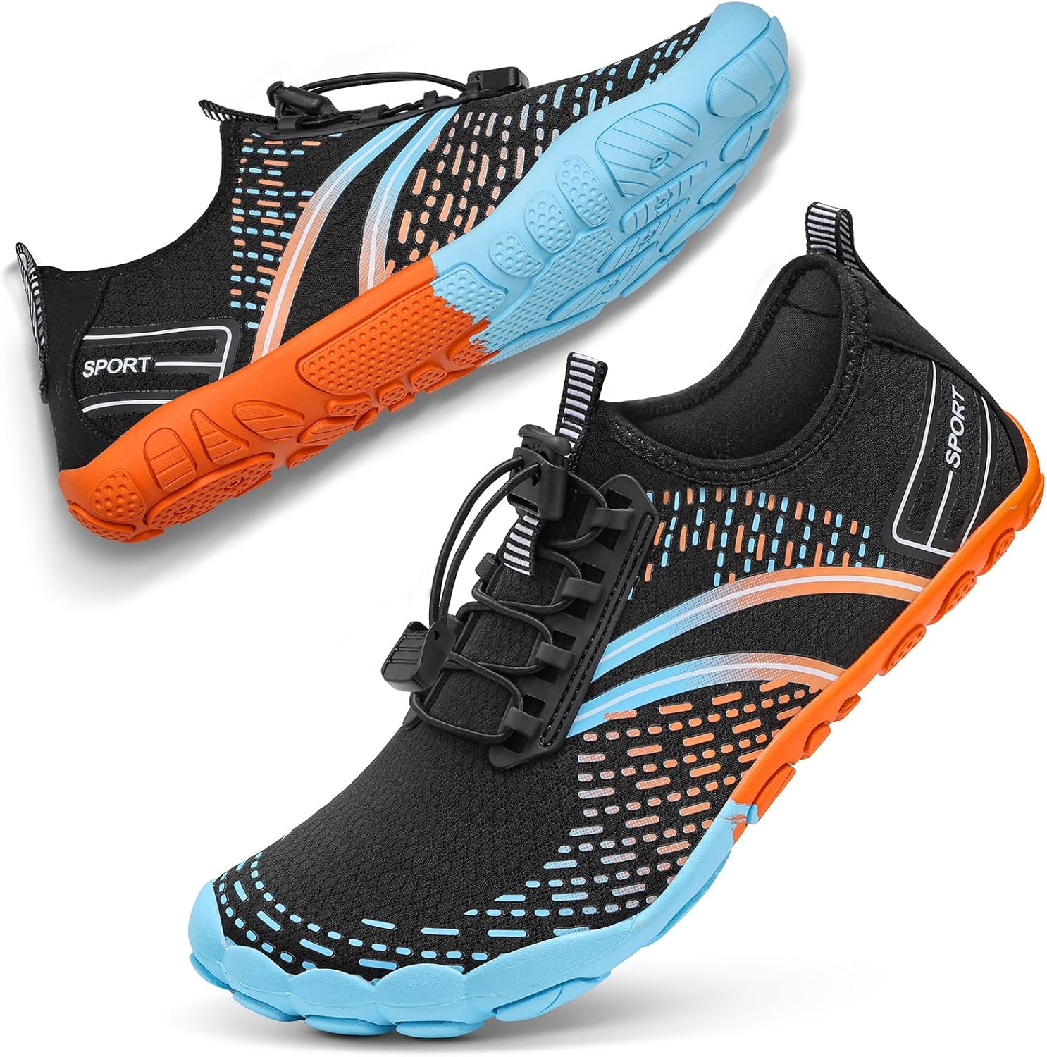 

Походные водные кроссовки для женщин и мужчин для пляжа и плавания ATHMILE, синий