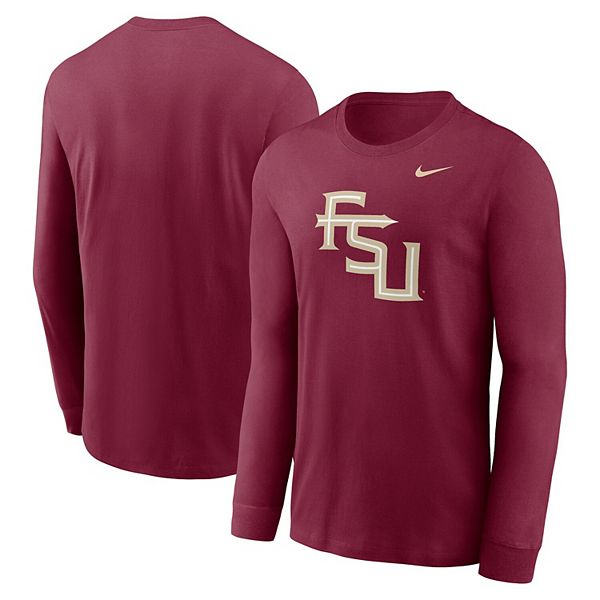

Мужская футболка с длинным рукавом и альтернативным логотипом Garnet Florida State Seminoles Nike