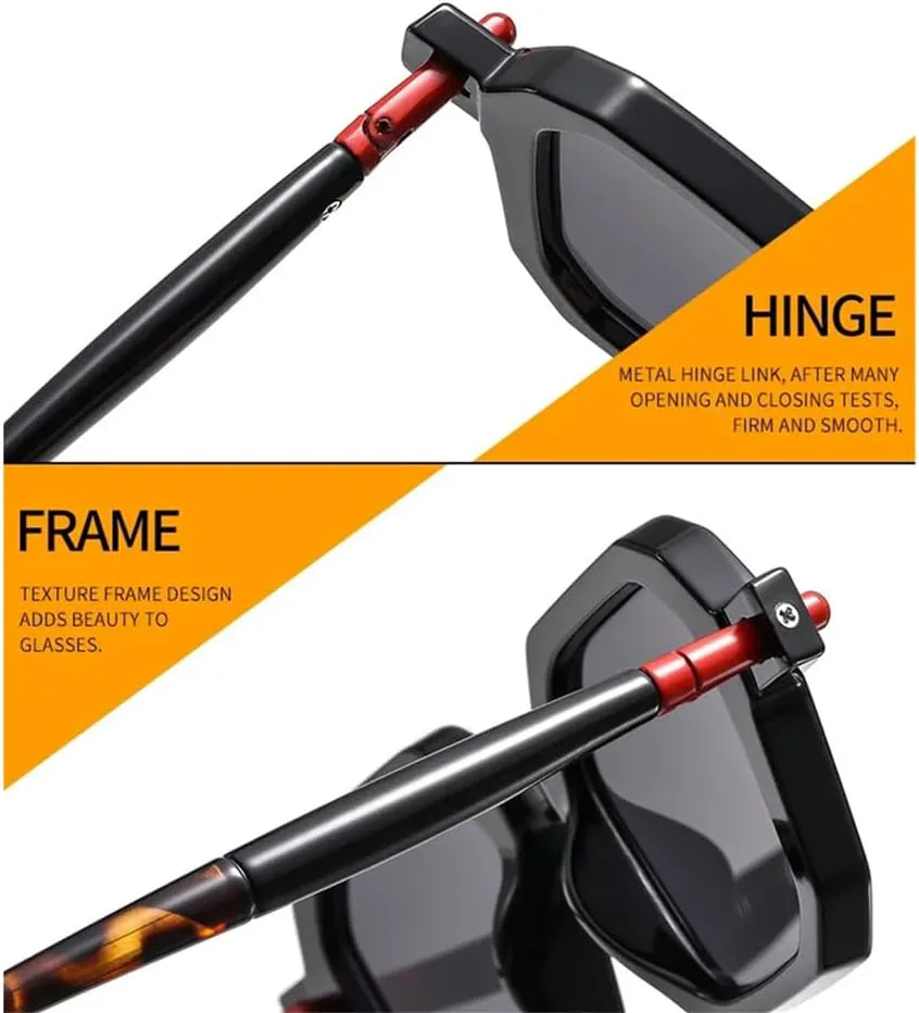 

Ретро-панк солнцезащитные очки для женщин с градиентным переходом цвета, защита от УФ-излучения UV400; мужские очки с заклепками и прозрачной оправой HDUBFY, 2