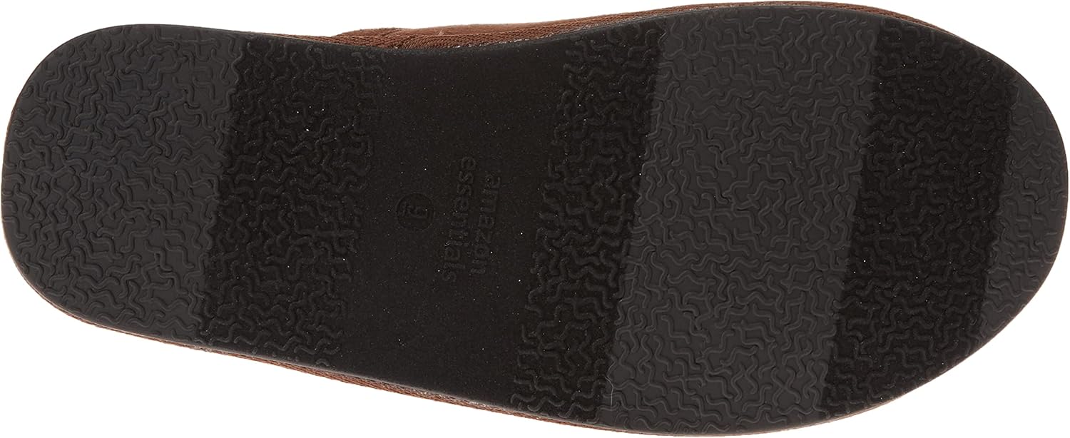Уютные домашние тапочки Amazon Essentials для мужчин, Dark Toffee Brown Microsuede — фото 4