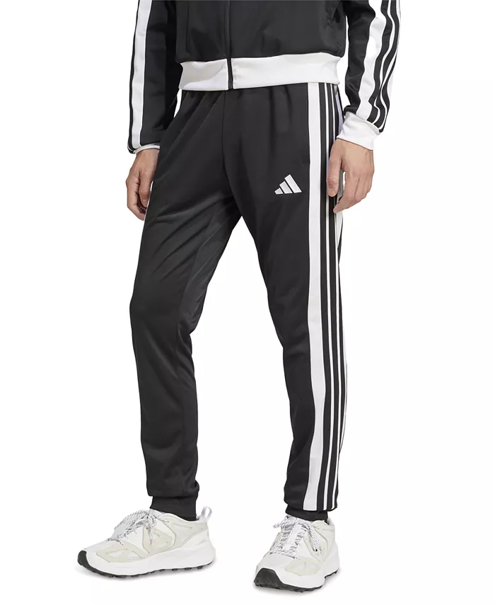 

Мужские классические трикотажные брюки с 3 полосками и цветными блоками adidas, черный