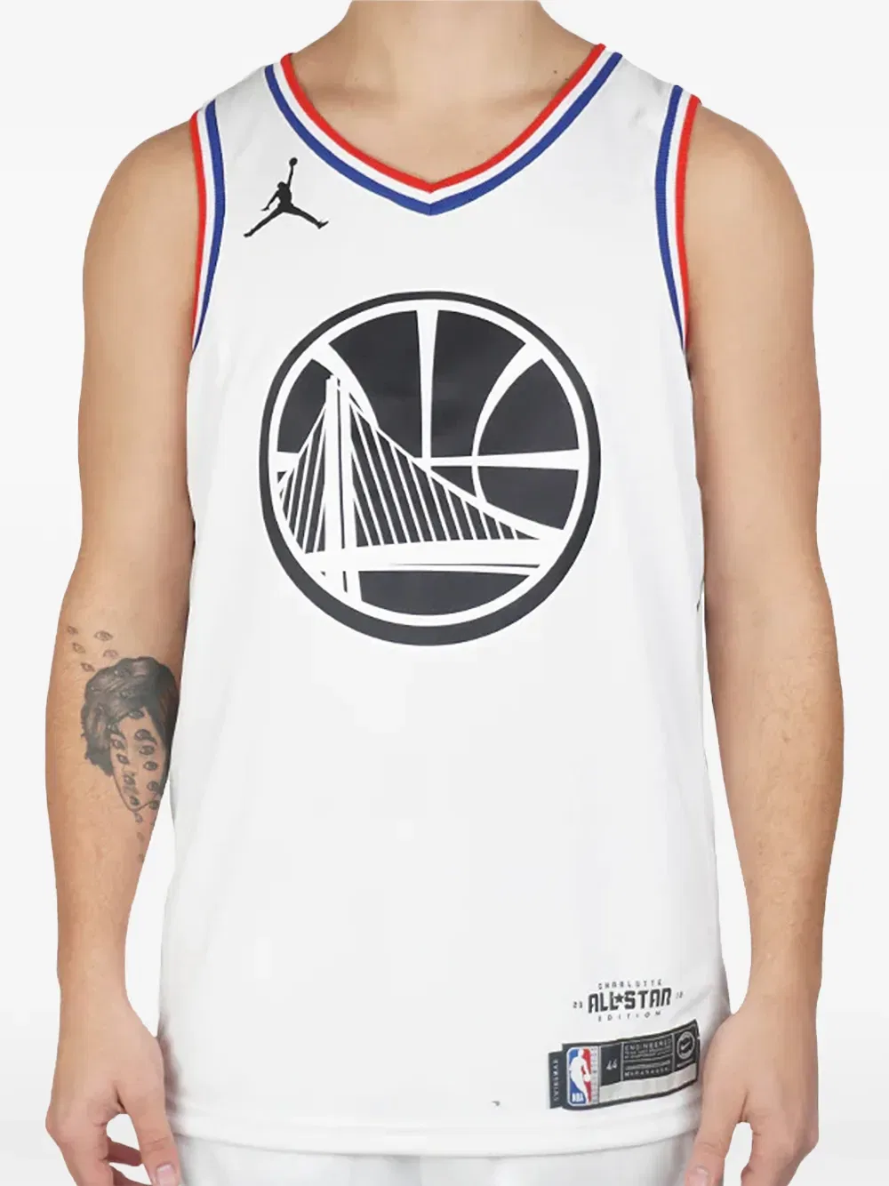 Топ NBA GSW Curry All-star Edition Swingman Jordan, белый