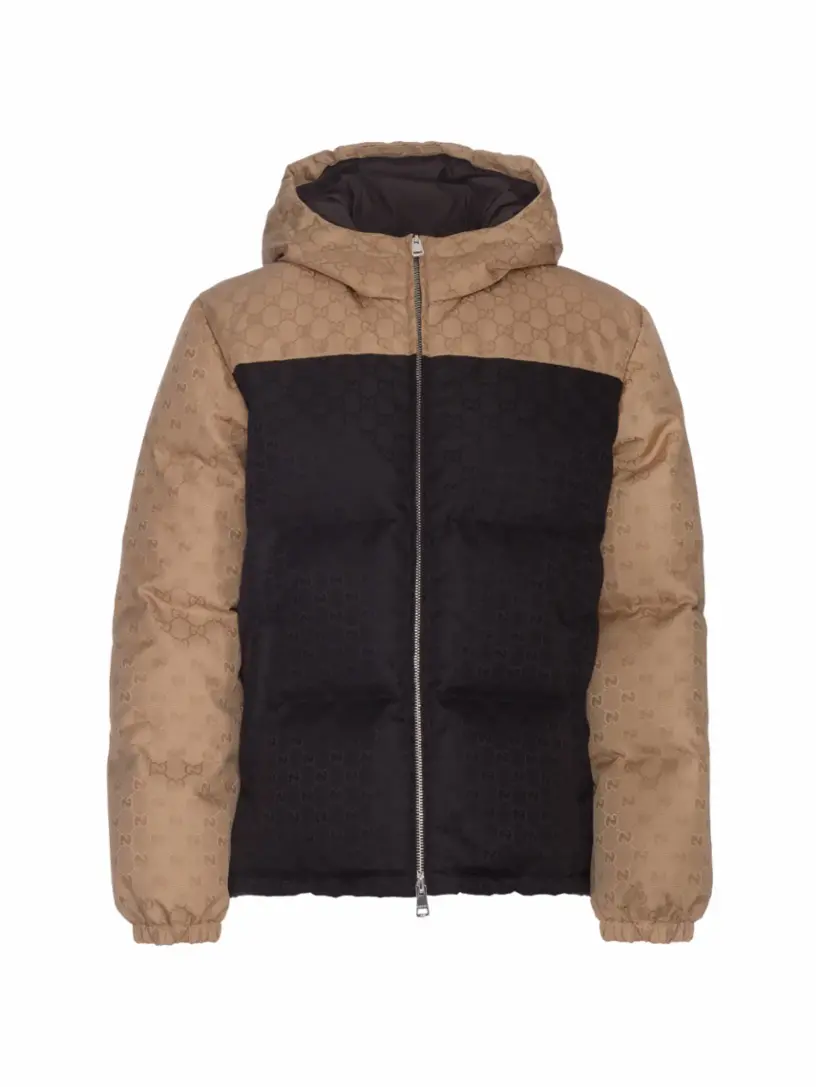 

Стеганый пуховик GG Supreme Gucci, мультиколор