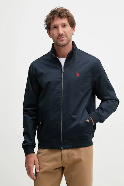 Куртка Harrington хлопковая U.S. Polo Assn., синий