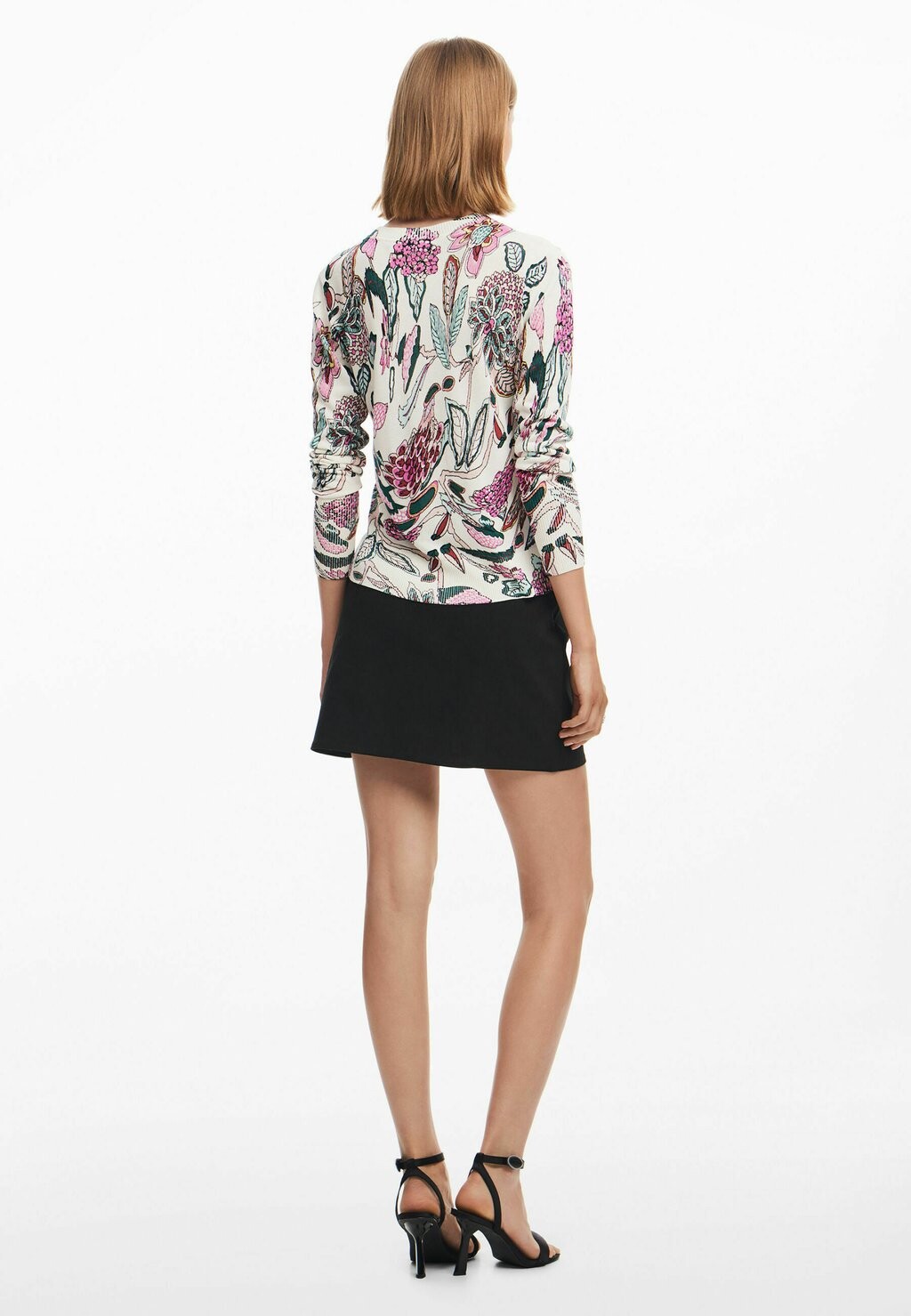 

Толстовка с капюшоном ROUND NECK AND FLORAL DETAILS Desigual, бежевый