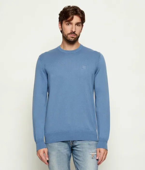 Свитер Кановано_S regular fit Boss Orange, синий