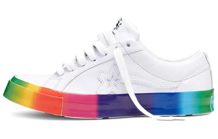 

Кроссовки Converse One Star Ox Golf Le Fleur Rainbow Sole, Белый, Кроссовки Converse One Star Ox Golf Le Fleur Rainbow Sole