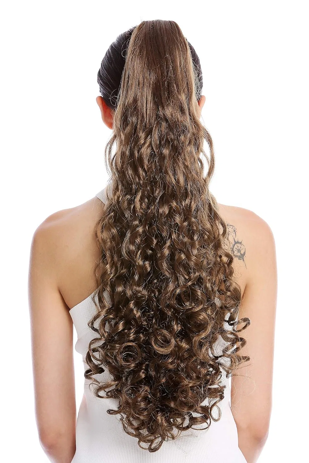 Очень длинный кудрявый хвост-коса WIG ME UP N440-V-12, 60 см Wig Me Up, Golden Brown (12) — фото 2