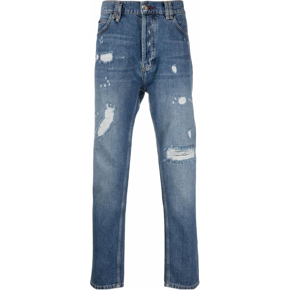 

PHILIPP PLEIN Джинсы мужские синие