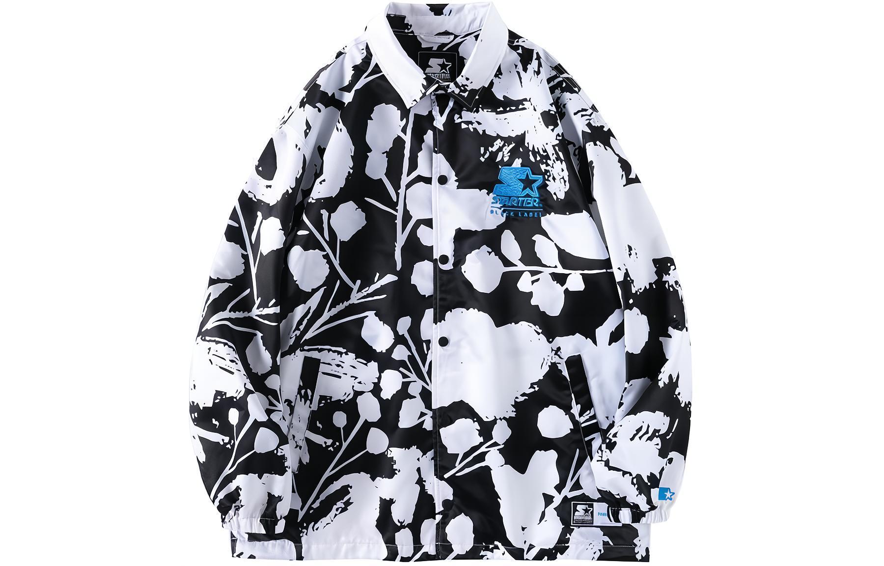 

STARTER Куртка унисекс черно-белая, Black White