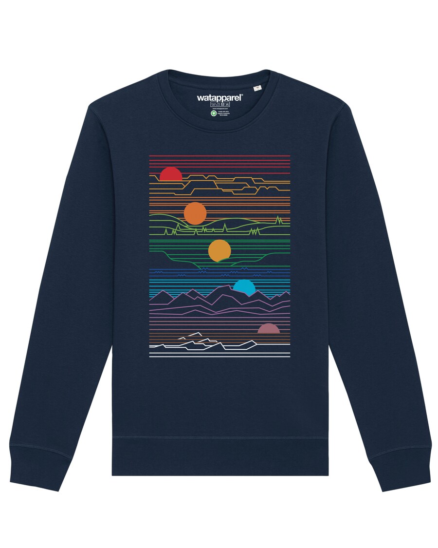 

Толстовка Watapparel Sun And Moon, темно-синий