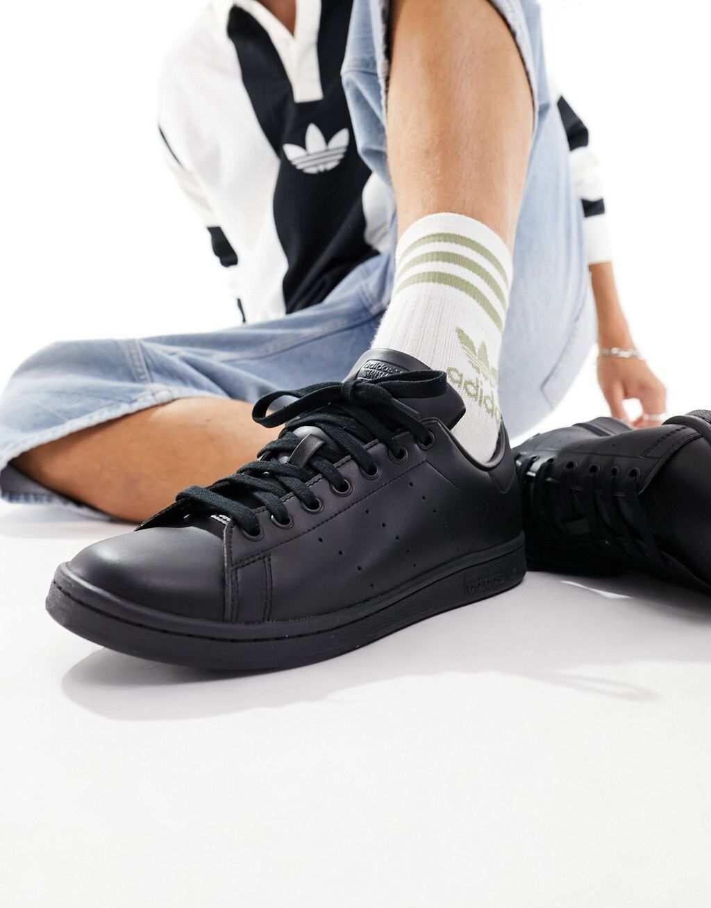 

Черные кроссовки Adidas Originals Stan Smith, Черный;серый, Черные кроссовки Adidas Originals Stan Smith
