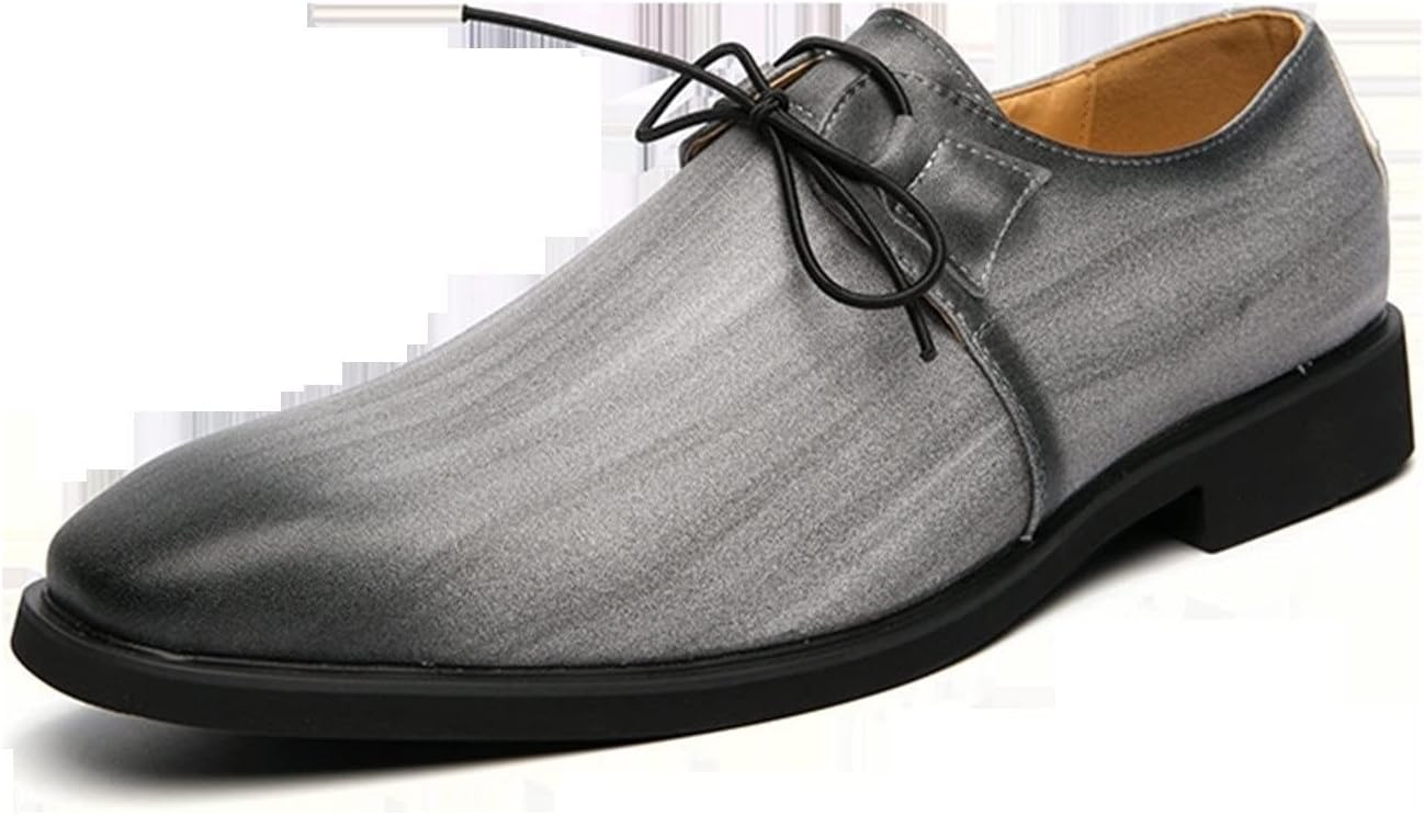 

Туфли мужские оксфорды на шнуровке, черные с лакированным носком, дерби, из ПУ кожи, с подошвой из противоскользящего каучука, с устойчивым каблуком, для вечеринок Xjsdjhount