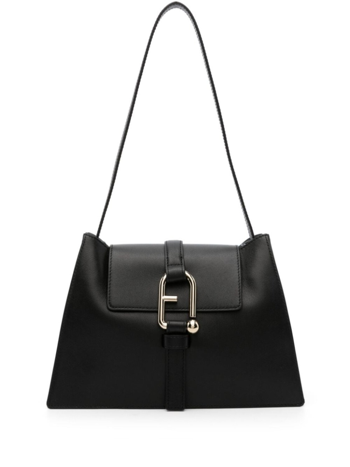 

Furla сумка на плечо с пряжкой-логотипом, черный