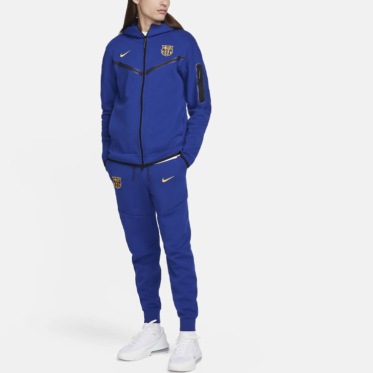 Трикотажные спортивные штаны мужские королевского синего цвета Nike, синий — фото 3