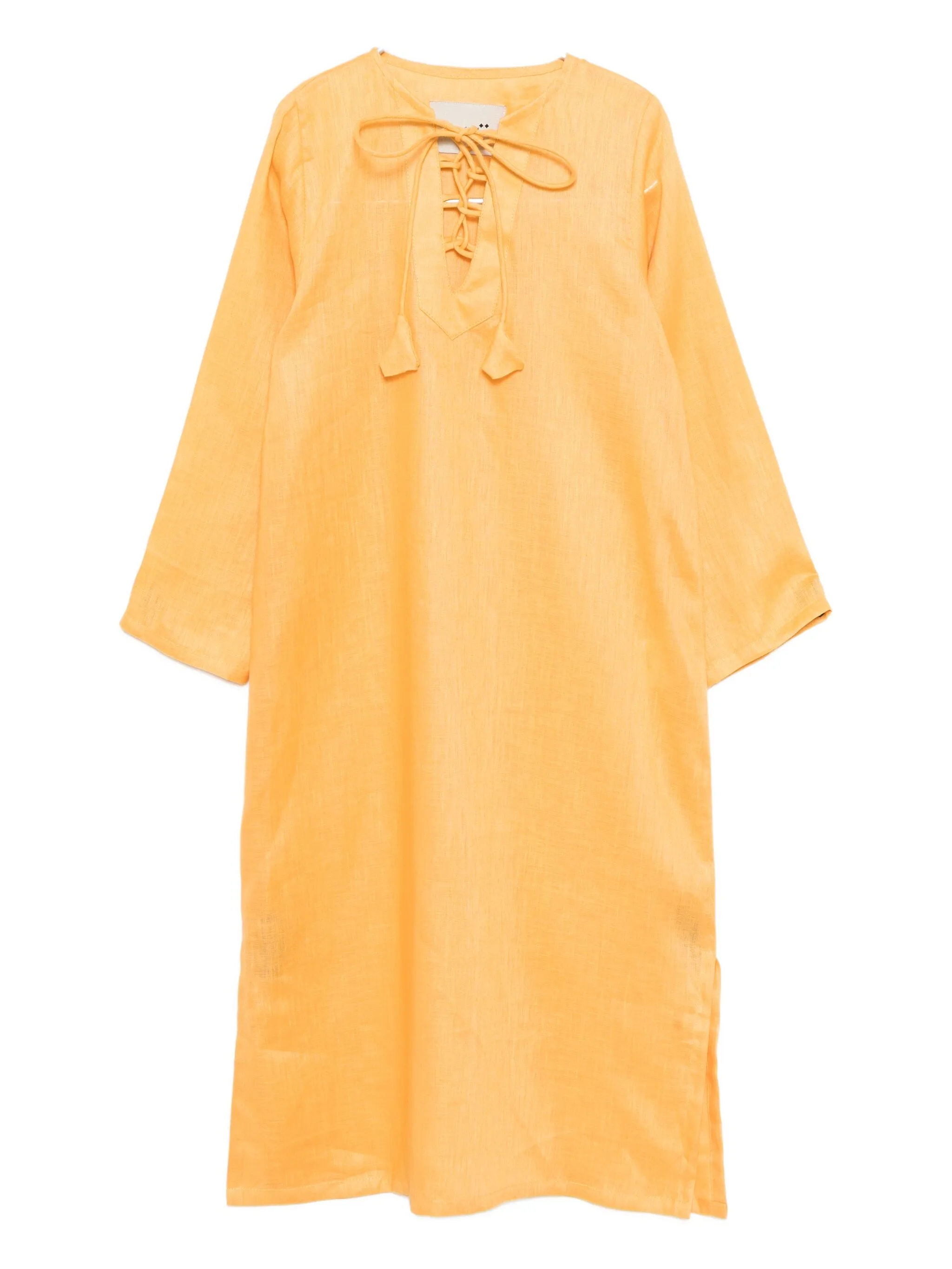 

Льняное платье Little Bambah, желтый